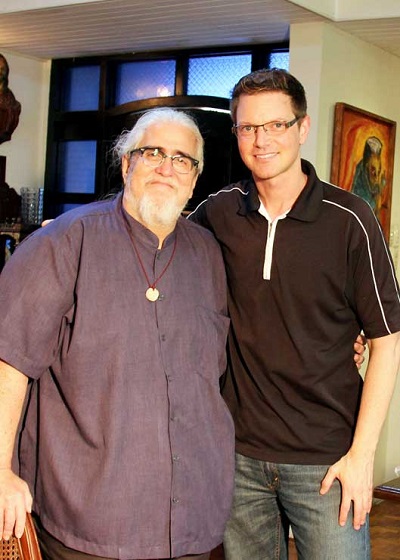 Prominent Filipino director Peque Gallaga and Jordan Clark