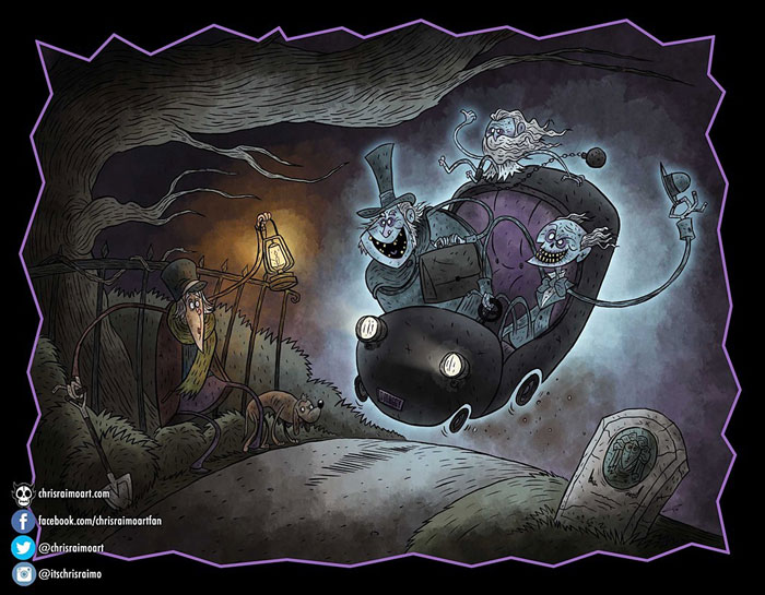 Chris Raimo's illustration Haunted Mansion