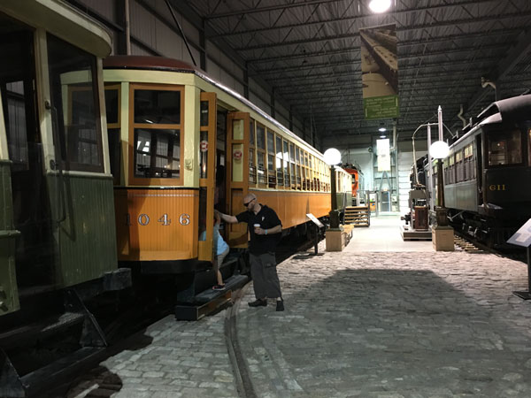 Exploring the trains at Exporail