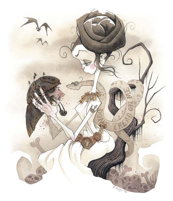 Gris Grimly's Don't Tread on Me Illustration