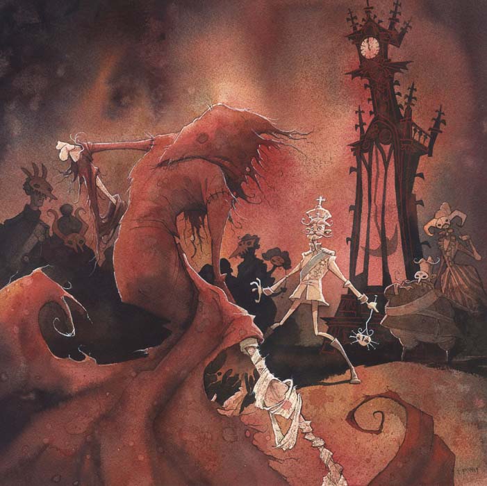 Gris Grimly's Red Death Illustration
