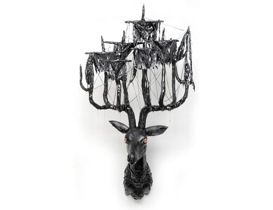Elizabeth McGrath deer sculpture