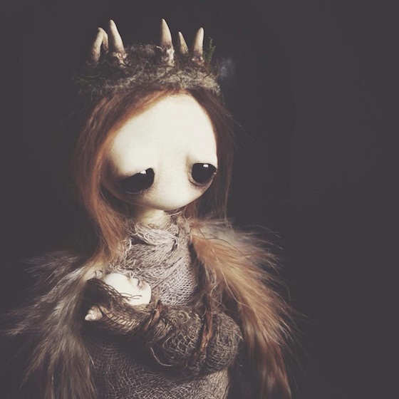 Mahlimae's art doll called Longing