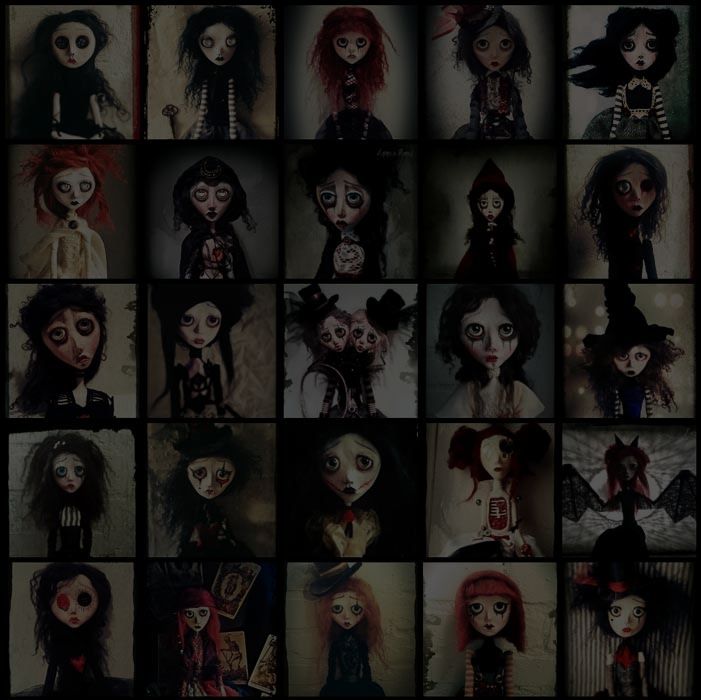 Doll,Toy,Poster,Collage,Advertisement,Person,Face,Human,Hair