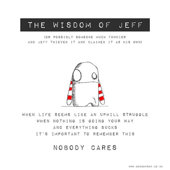 Odd Sox illustration titled The Wisdom of Jeff