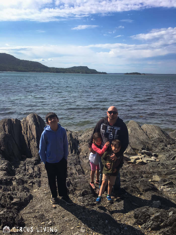 The family at Parc National du Bic