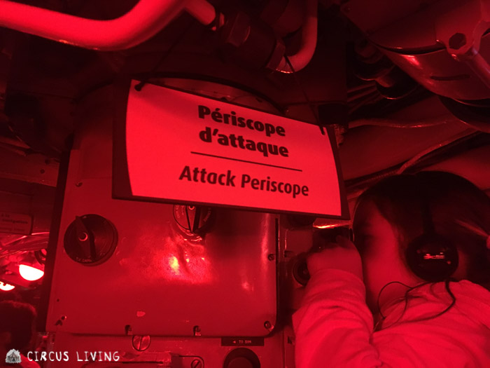 Attack periscope inside the Onandaga