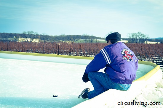 Papa taking a breather at Ravine Vineyard