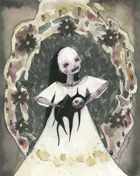 Sophia Rapata's Girl with Demon Illustration