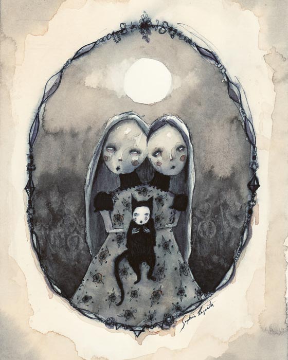 Sophia Rapata's Two-Headed Girl Illustration