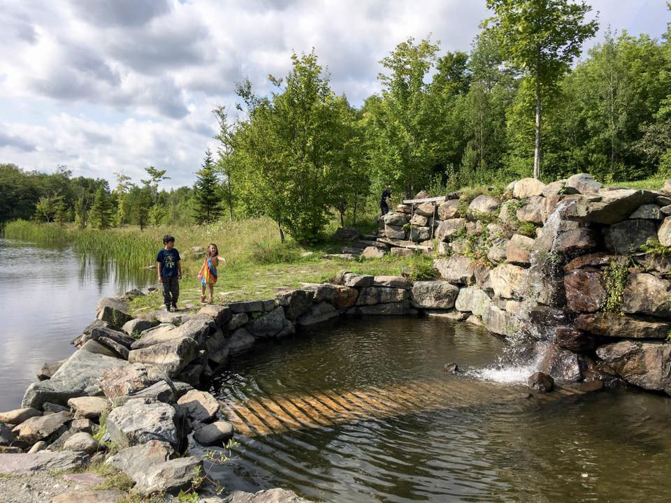 The private lake at the Zoobox